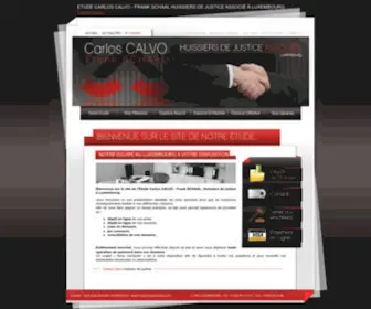 Huissier-Luxembourg.com(Site de l'Etude Carlos CALVO) Screenshot