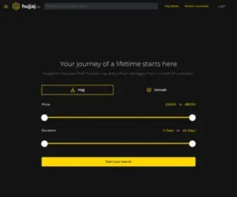 Hujjaj.co(Hajj and Umrah Comparison Website) Screenshot
