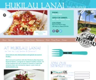 Hukilaukauai.com(Hukilau Lanai restaurant) Screenshot