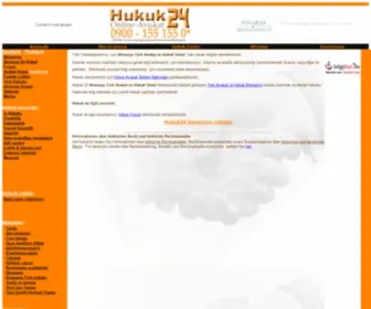 Hukuk24.de(Hukuk 24 Türk Vatandaslari icin Almanya Hukuk ve Avukat) Screenshot