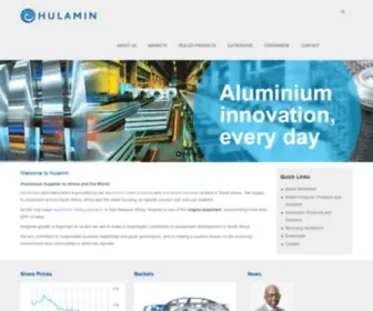 Hulamin.co.za(Aluminium Semi) Screenshot