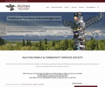 Hulitan.ca(Hulitan Family & Community Society Services) Screenshot