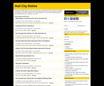 Hullcityonline.com(Hull City Online) Screenshot