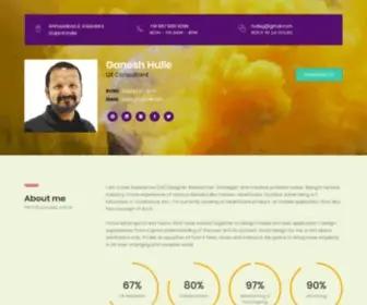 Hulle.biz(Visual Communication Designer Ganesh Hulle) Screenshot