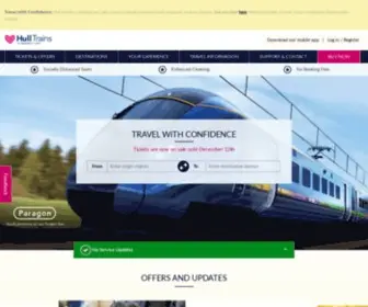 Hulltrains.co.uk(Hull Trains) Screenshot