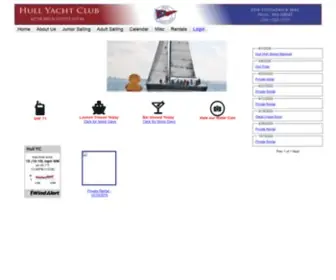 Hullyc.org(Hull Yacht Club) Screenshot