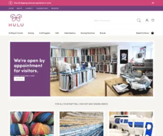 Hulucrafts.co.uk(Yarn and Fabric Shop in Devon) Screenshot