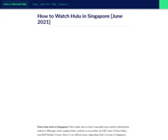Hulusingapore.com(How to Watch Hulu in Singapore) Screenshot