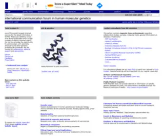 Hum-Molgen.de(International Communication Forum in Human Molecular Genetics) Screenshot