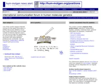 Hum-Molgen.org(International Communication Forum in Human Molecular Genetics) Screenshot