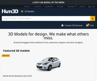 Hum3D.com(Best 3D models of Cars) Screenshot