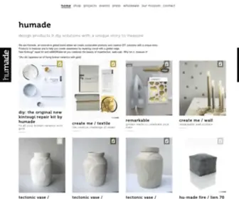 Humade.nl(Designers of the new kintsugi for original ceramics repair) Screenshot