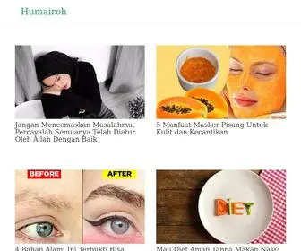 Humairoh.com(Gaya Hidup Muslimah Milenial) Screenshot