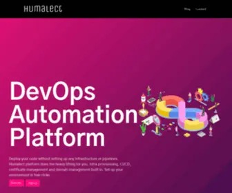 Humalect.com(DevOps Automation Platform) Screenshot