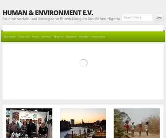 Human-AND-Environment.org(Human & Environment e.V) Screenshot