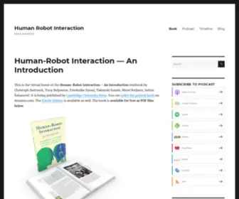 Human-Robot-Interaction.org(Share and enjoy) Screenshot