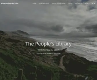 Human-Stories.com(The People's Library) Screenshot