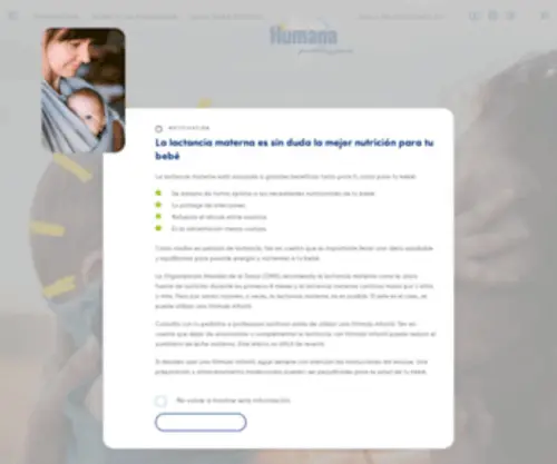 Humana-Baby.es(Leches Infantiles) Screenshot