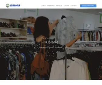 Humana-Romania.ro(Humana people to people) Screenshot