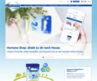 Humana.de(Aus Liebe zum Kind) Screenshot