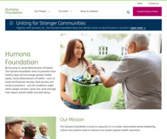 Humanafoundation.org(The Humana Foundation) Screenshot