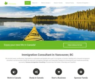 Humanaimmigrationcanada.com(Immigration Consultant Vancouver) Screenshot