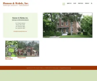 Humanandrohde.com(Landscape architects/Land planners) Screenshot