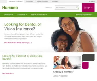 Humanaonedental.com(Individual Dental Insurance and Vision Insurance from HumanaOne Dental) Screenshot
