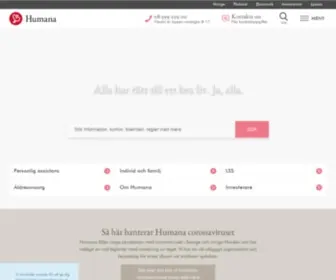 Humana.se(Välkommen till Humana) Screenshot