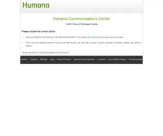 Humanasecuremail.net(Humana Axway Secure E) Screenshot