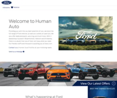 Humanauto.co.za(New and Used Ford Vehicles) Screenshot