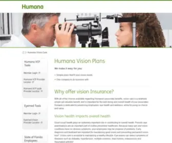 Humanavisioncare.com(HumanaVision) Screenshot