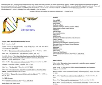 Humanbiologicaldiversity.com(Human BioDiversity Reading List) Screenshot