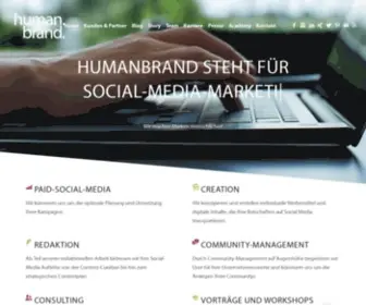 Humanbrand.com(Social-Media-Agentur f) Screenshot