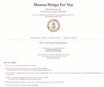 Humandesignforyou.com(Human Design System) Screenshot