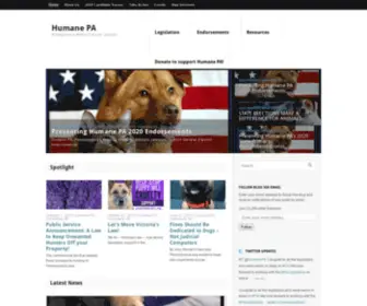 Humane-PA.org(Humane PA) Screenshot
