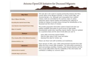 Humaneborders.info(Arizona OpenGIS for Deceased Migrants) Screenshot