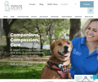 Humanebroward.com(Humane Society of Broward County) Screenshot