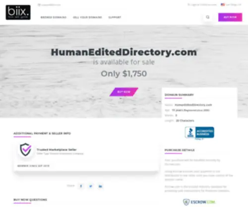 Humanediteddirectory.com(Directories) Screenshot