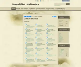 Humaneditedlinkdirectory.com(List) Screenshot