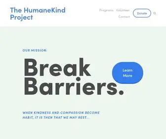 Humanekindproject.org(The HumaneKind Project) Screenshot