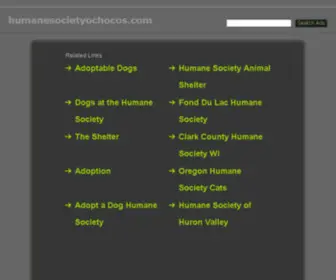 Humanesocietyochocos.com(Humanesocietyochocos) Screenshot