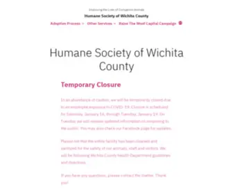 Humanesocietyofwichitacounty.org(Improving the Lives of Companion Animals) Screenshot