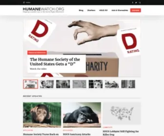 Humanewatch.org(Keeping a watchful eye on the Animal Rights Movement) Screenshot