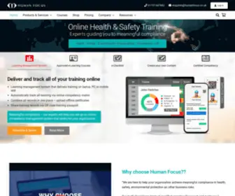 Humanfocus.co.uk(Online Health & Safety Training & Compliance) Screenshot