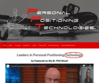 Humanhoist.com(Personal Positioning Technologies) Screenshot