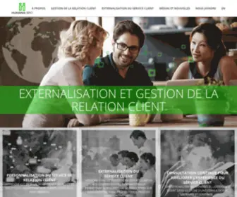 Humaniabpo.com(Externalisation du service client) Screenshot