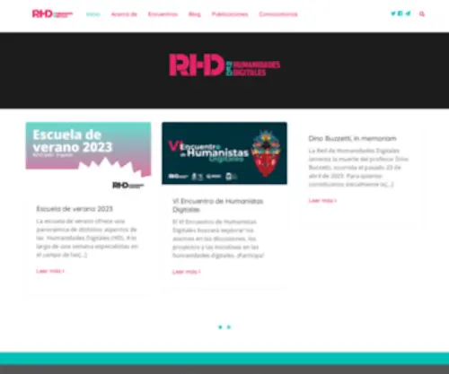 Humanidadesdigitales.net(Red de Humanidades Digitales) Screenshot