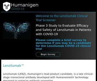 Humanigencovidstudy.com(Join The COVID) Screenshot