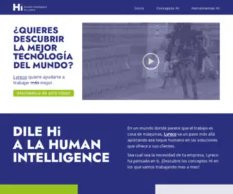 Humanintelligencebylyreco.es(Human Intelligence) Screenshot